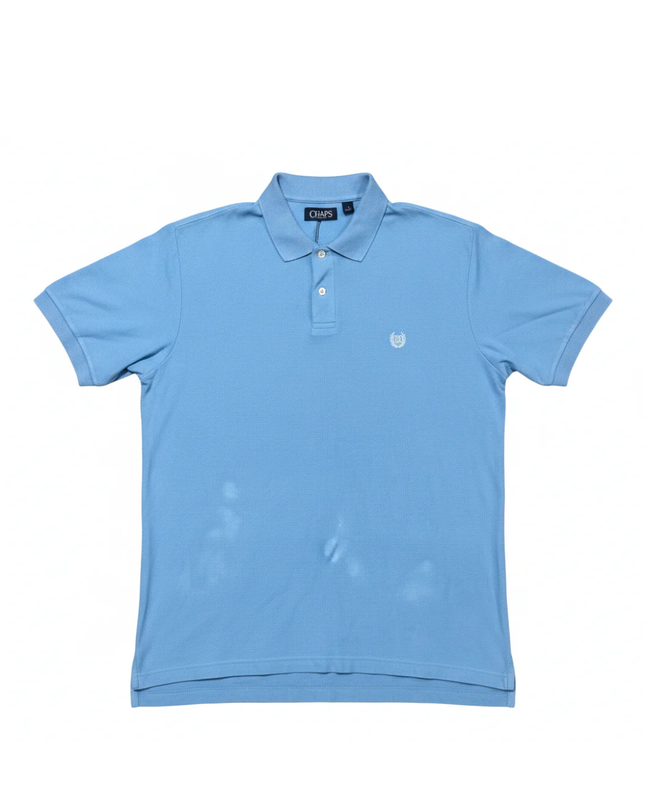 CHAPS Light Blue Short Sleeve Polo Shirt