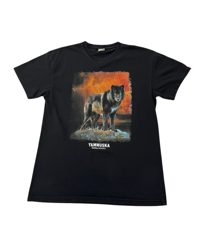 Yamnuska Wolfdog Sanctuary Black Graphic T-Shirt