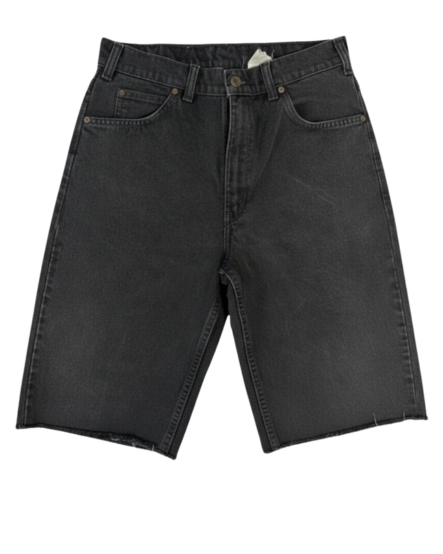 Levi's Black Vintage 634 Orange Tab Cut-Off Denim Shorts
