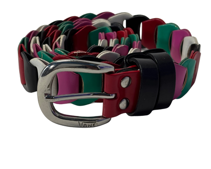 Multicolor Interlocking Woven Belt