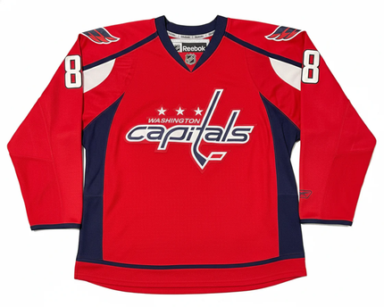 Reebok Red Washington Capitals Ovechkin #8 Hockey Jersey XL