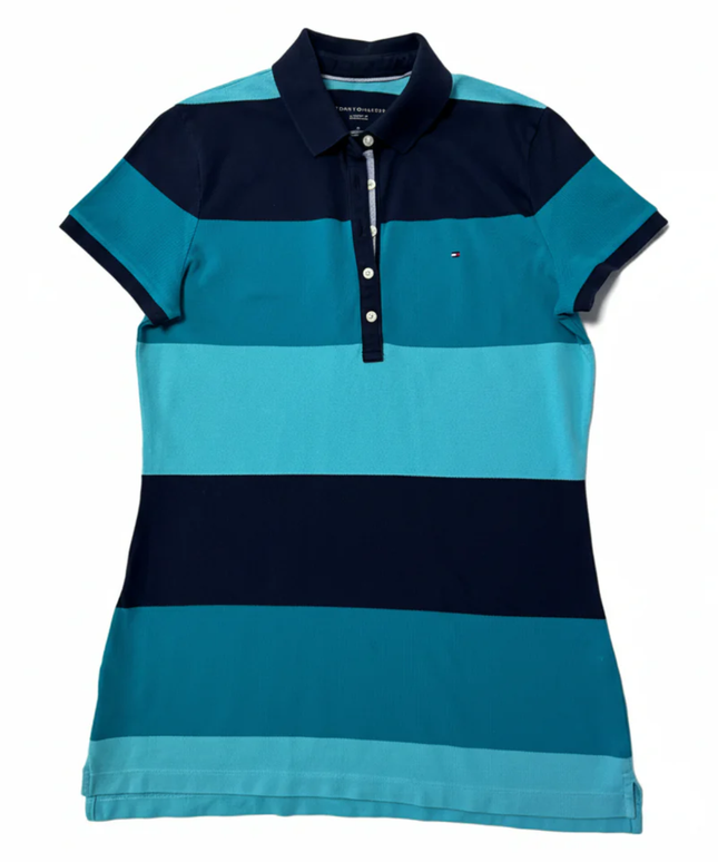 Tommy Hilfiger Blue Striped Classic Fit Polo Shirt