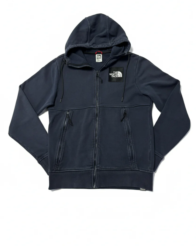 The North Face Navy Zip-Up Cotton Hoodie