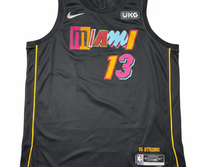 Nike Black Miami Heat Bam Adebayo City Edition Jersey