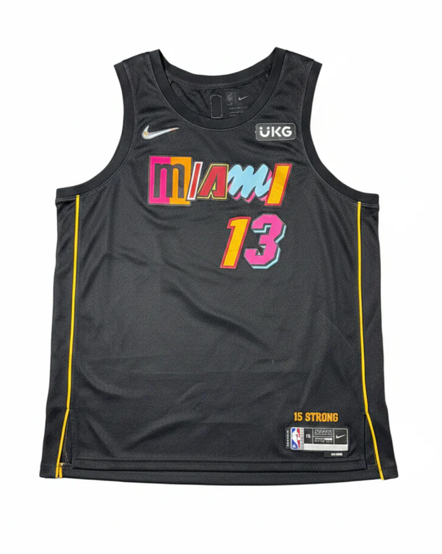 Nike Black Miami Heat Bam Adebayo City Edition Jersey