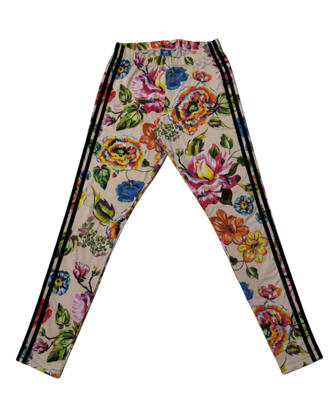 Adidas Originals Multicolor Floral Print Three Stripe Leggings