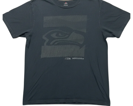 Majestic Black Seattle Seahawks Graphic Tee
