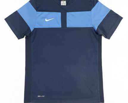 Nike Navy Blue Dri-FIT Color-Block Sports T-Shirt