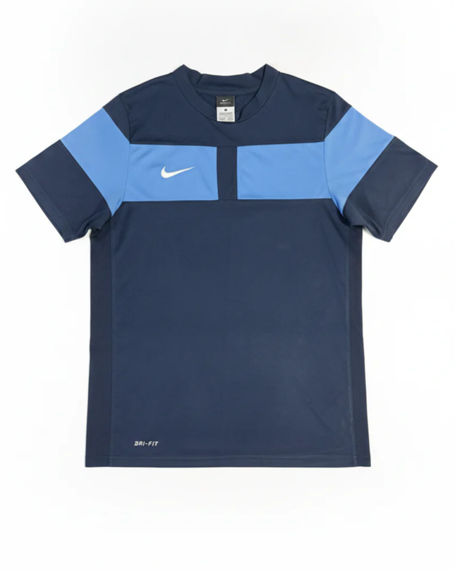 Nike Navy Blue Dri-FIT Color-Block Sports T-Shirt