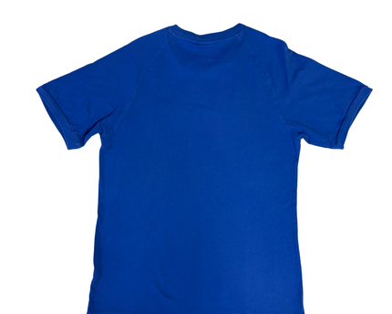 Adidas Blue 3-Stripe Tricolor Trefoil T-Shirt