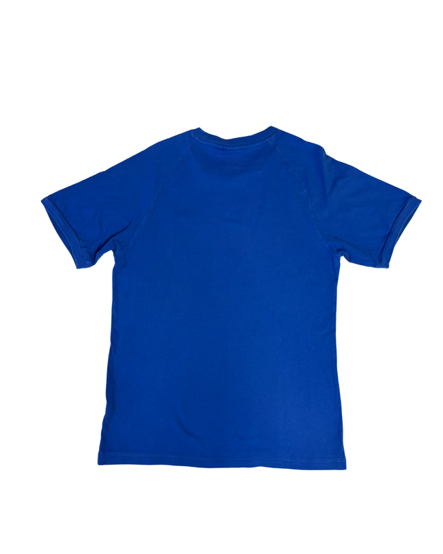 Adidas Blue 3-Stripe Tricolor Trefoil T-Shirt