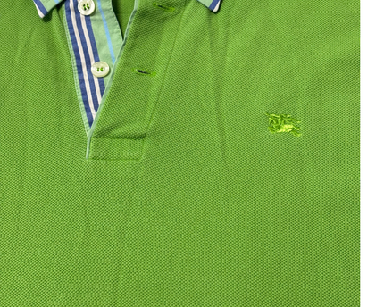 Burberry Green Short Sleeve Polo Shirt