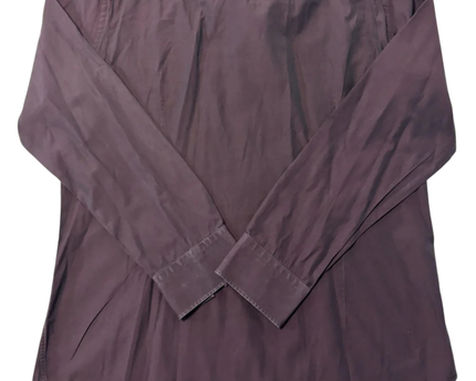 BOSS Dark Purple Slim Fit Cotton Shirt