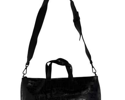 DKNY Tonal Graffiti Print Black Weekender Bag