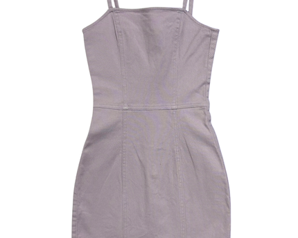 H&M Lavender Purple Cotton Twill Mini Dress