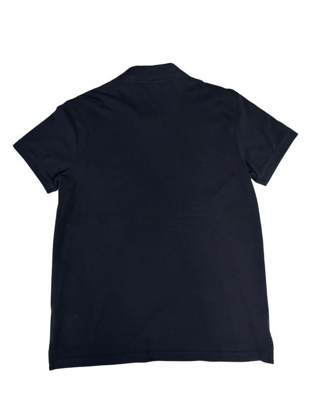 Tommy Hilfiger Navy Blue Colorblock Stripe Polo Shirt