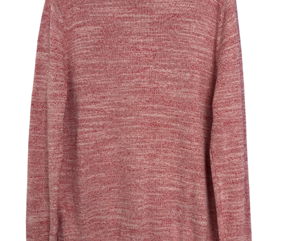 Tommy Jeans Red Heathered Knit Crewneck Sweater