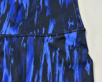 Lululemon High-Rise Abstract Blue Print Cropped Leggings