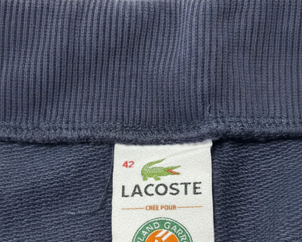 Lacoste x Roland Garros Navy Fleece A-Line Mini Skirt