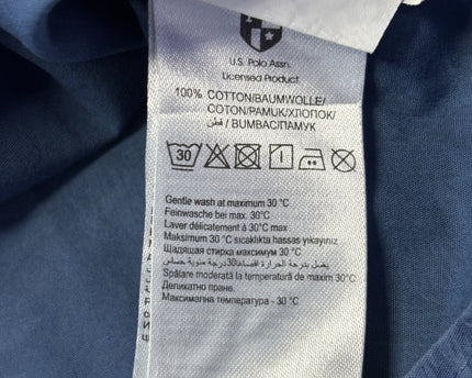 U.S. Polo Assn. Blue Leaf Print Button-Down Shirt