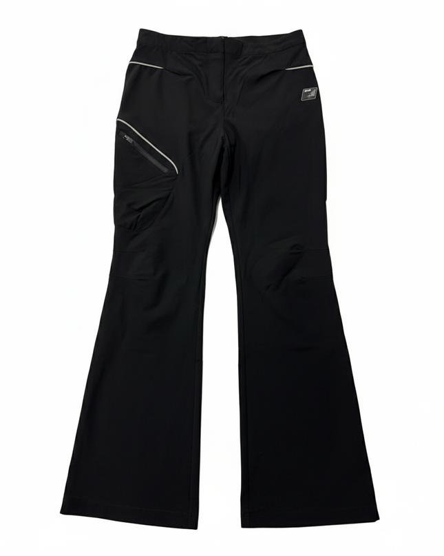 Iets Frans Black Sporty Bootcut Technical Pants