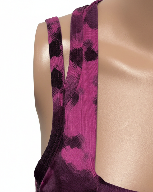 Lululemon Abstract Print Strappy Racerback Sports Top