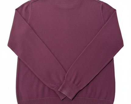 Ralph Lauren Burgundy Crewneck Cotton Sweater