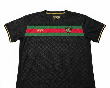 Força Portugal Black Performance Training Jersey