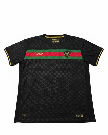 Força Portugal Black Performance Training Jersey
