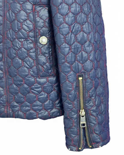 Burberry Brit Navy Blue Quilted Zip-Up Jacket