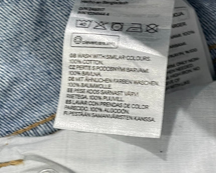 H&M x Smiley Blue All-Over Print Wide-Leg Graphic Jeans