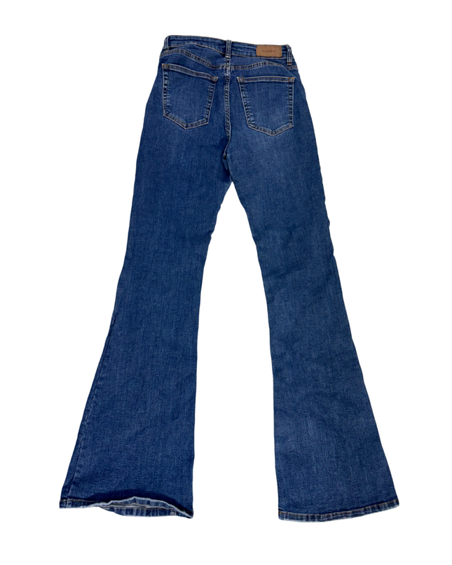 Pull&Bear Flared High Waist Blue Jeans - M | Waist: 28"