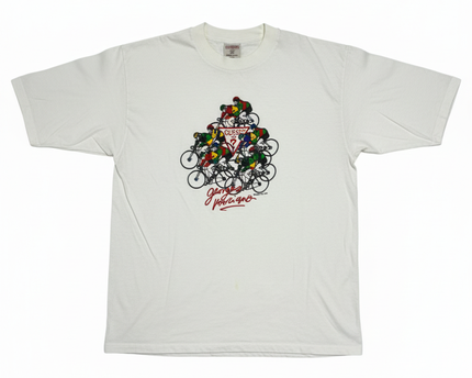 Vintage Guess Georges Marciano White Graphic Long Sleeve Tee
