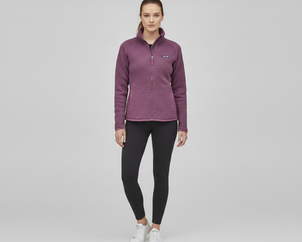 Patagonia Burgundy Better Sweater Full-Zip Fleece Jacket