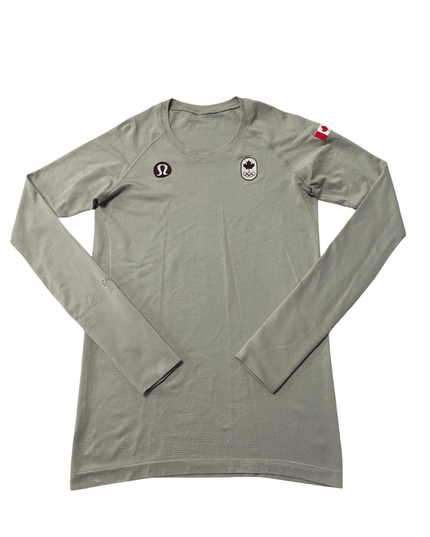Lululemon Team Canada Olympic Swiftly Grey Tech Long Sleeve Shirt