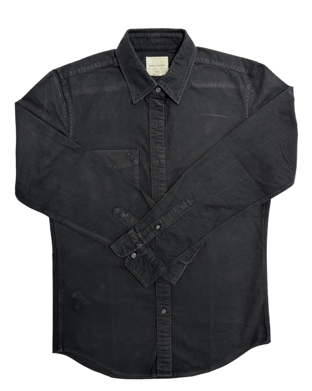 American Eagle Slim Fit Washed Black Casual Shirt - M