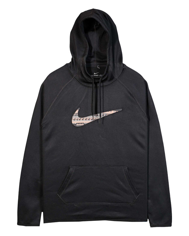 Nike Therma Fit Knockout Swoosh Mens Black Hoodie
