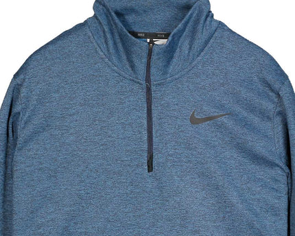 Nike Therma Fit Quarter Zip Pullover Blue Sweatshirt