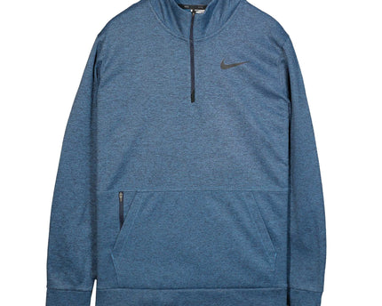 Nike Therma Fit Quarter Zip Pullover Blue Sweatshirt