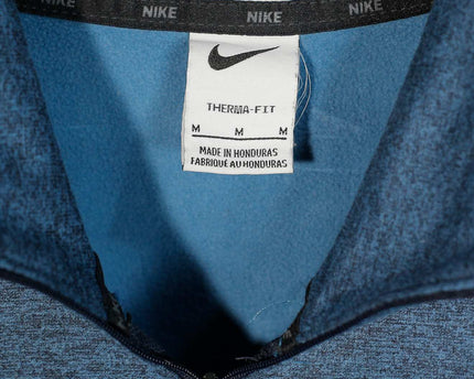 Nike Therma Fit Quarter Zip Pullover Blue Sweatshirt
