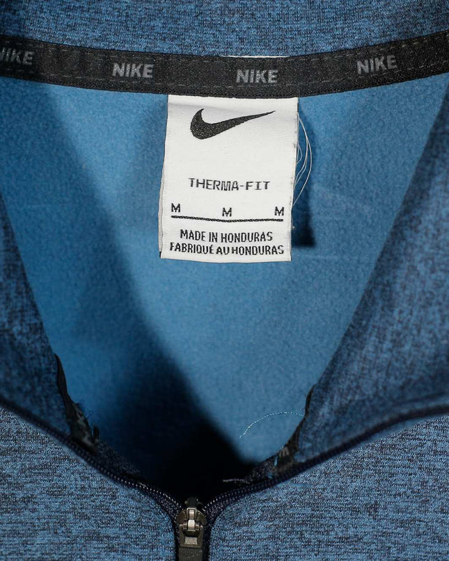 Nike Therma Fit Quarter Zip Pullover Blue Sweatshirt