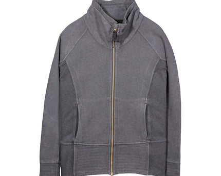 Lululemon Womens Radiant Full Zip High Collar Running Athleisure Gray Jacket