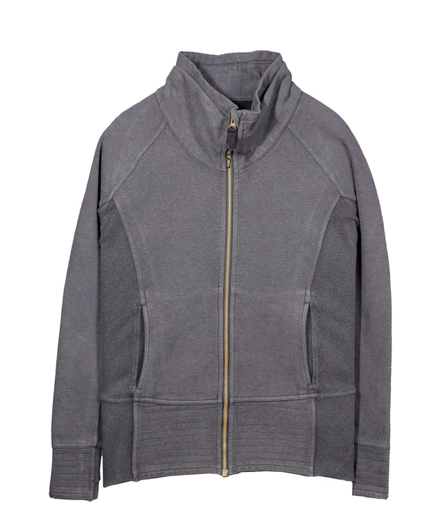 Lululemon Womens Radiant Full Zip High Collar Running Athleisure Gray Jacket
