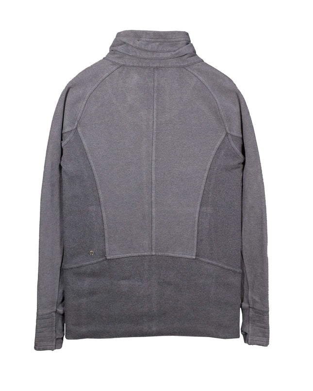 Lululemon Womens Radiant Full Zip High Collar Running Athleisure Gray Jacket