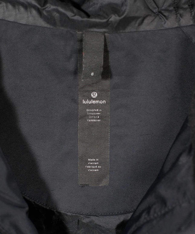 Lululemon Women's Hooded Peplum Hem Active Zip-up Black Jacket