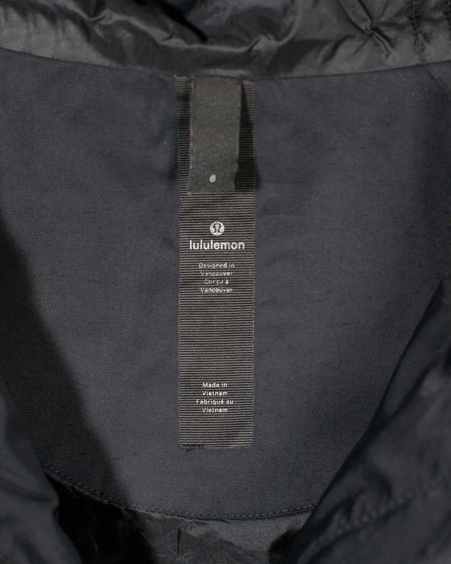 Lululemon Women's Hooded Peplum Hem Active Zip-up Black Jacket