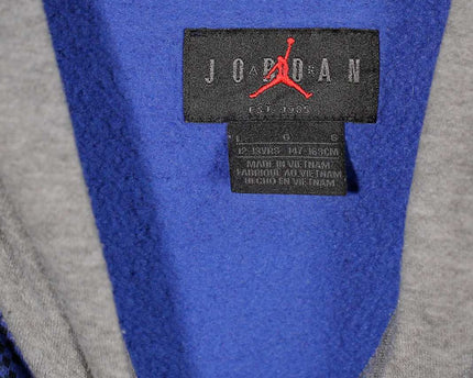 Nike Air Jordan Jump man Holiday Plaid Pullover Blue Hoodie