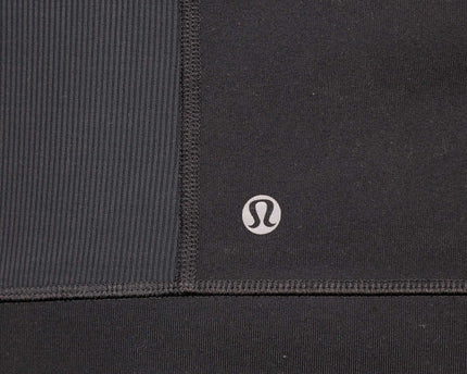 Lululemon In Stride Full Zip Hooded Active Thumbholes Black Jacket
