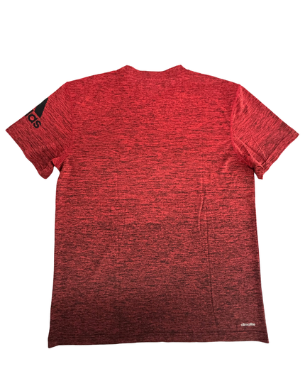 Adidas Climalite Red Heathered Performance Training T-Shirt - M