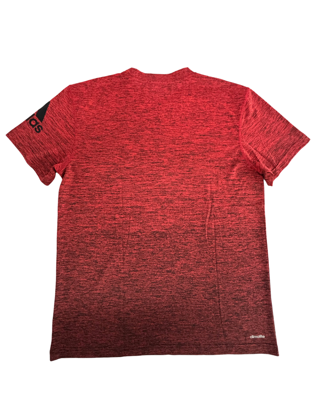 Adidas Climalite Red Heathered Performance Training T-Shirt - M